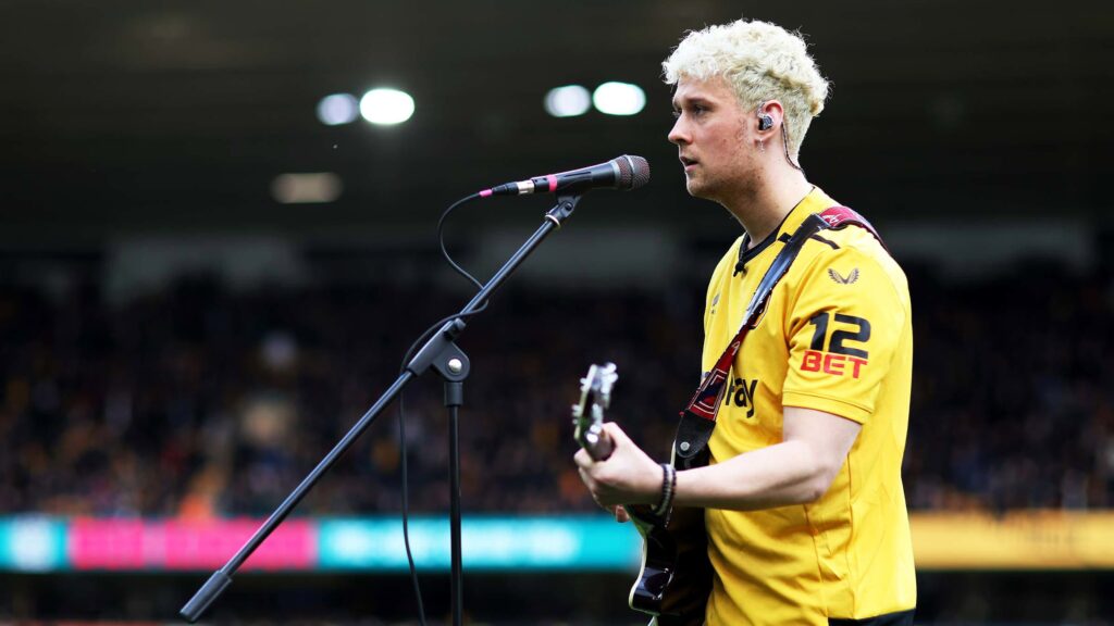 Ben Kidson performing on the pitch at Molineux